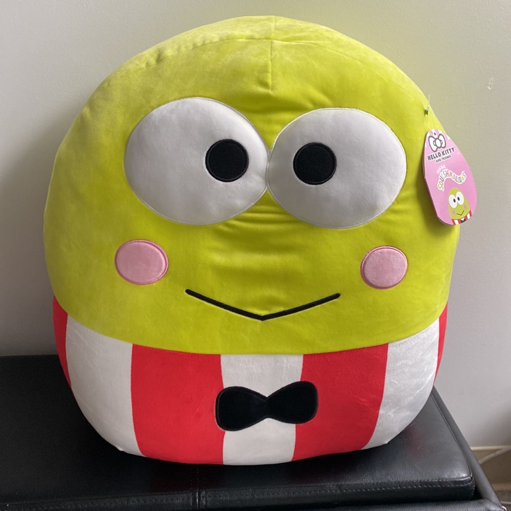 NWT Keroppi Hello Kitty 20” Squishmallow 💚